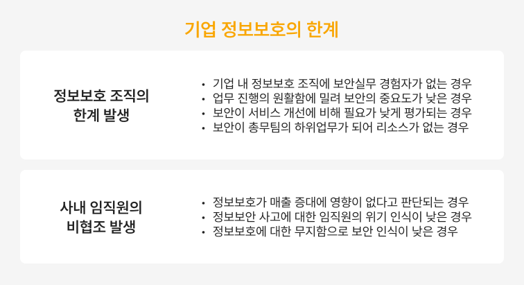 기업정보보호의한계